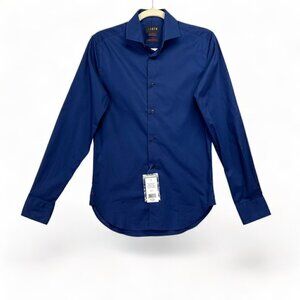 NWT 1670 Blue Slim Fit Dress Shirt Size 14, 32/33